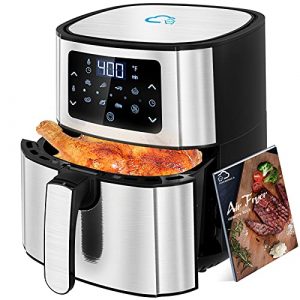 Air Fryer, Nebulastone 6QT Electric Oven Oilless Cooker LCD Touch Screen with 7 Cooking Preset, Preheat and Temp/Time Control Function, Nonstick Basket Easy Clean, ETL Certified (72 Recipe Included)