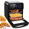13 Quart Air Fryer Toaster Oven Combo, 12-In-1 Multifunctional Intell Small Air Fryer Cooker, For Baking, Roasting and Dehydrating, Digital LCD Touch Screen, Nonstick Basket, Accessories Included