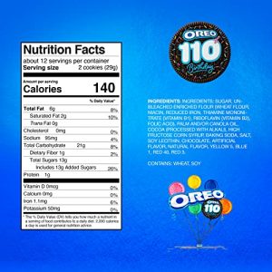 OREO 110th Birthday Chocolate Confetti Cake Chocolate Sandwich Cookies, Limited Edition, 12 - 12.2 oz Packs
