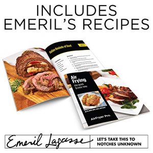 Emeril Everyday Emeril Lagasse AirFryer Pro with Rotisserie and Dehydrate, 6 Quart, Black and Stainless Finish