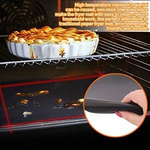 Palksky Air Fryer Oven Liners 4 PCS Compatible with Ninja Foodi SP101 SP201 SP301, Non-Stick Air Fryer Toaster Oven Mat(14 * 12inch) Reusable Microwave Bottom of Gas & Electric Oven Baking Mat