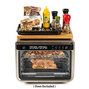 Cutting board for Convection Toaster Oven, Compatible with Ninja DT201/DT251 Foodi Air Fryer, with Heat Resistant Non-Skid Silicone Feet, Creates Storage Space, Protects Cabinets Cupboard, 16.3x13.1”