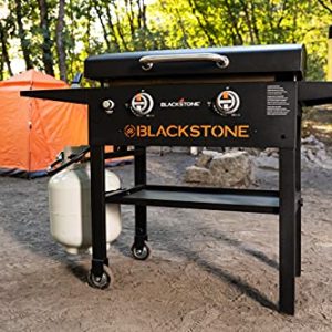 Blackstone 1883 Gas Hood & Side Shelves Heavy Duty Flat Top Griddle Grill Station for Kitchen, Camping, Outdoor, Tailgating, Countertop, 28