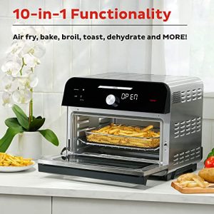 Instant Pot Omni Plus 18L Air Fryer Toaster Oven 10-in-1 Combo, Rotisserie Oven, Deep Fryer, Oil-less Mini Cooker, Convection Oven, Dehydrator, Roaster, Warmer, Reheater, Pizza Oven