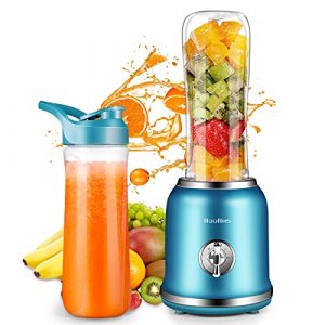 Portable Blender, Smoothie Blender with 2 Speeds & Pulse Function, 250W Personal Mini Blender for Juice Smoothies and Shakes with a BPA-Free Portable 20oz Travel Bottle
