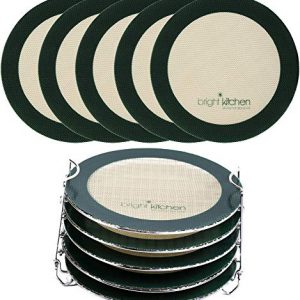 5 Dehydrating Sheets Compatible With Ninja Foodi Dehydrator - 8" Circle Non Stick Drying Herbs Chips Fruit Leather Jerky Food Liner Mats Pressure Cooker