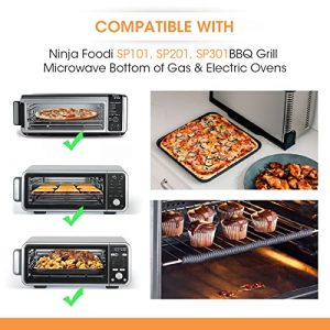 AIEVE Air Fryer Oven Liners, 3 Pack Non-stick Air Fryer Oven Mat Baking Mat Compatible with Ninja Foodi SP101 SP201 SP301 Ninja Air Fry Oven Toaster Oven Microwave Bottom of Gas & Electric Oven
