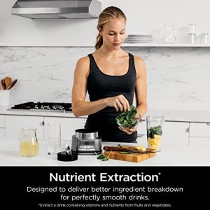 Ninja SS101 Foodi Smoothie Bowl Maker & Nutrient Extractor* 1200 WP, 6 Functions for Smoothies, Extractions*, Bowls & Spreads, smartTORQUE, 14-oz. Smoothie Bowl Maker, (2) To-Go Cups & Lids, Silver