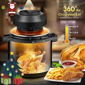 Air Fryer Lid CSS 8 in 1 Air Fryer Instant Pot, 1000W Powerful Pressure Cooker Lid, 6&8 Qt Pot Basket, Air Fryer Transformer, Turn Pressure Cooker into Air Fryer/Dehydrator/Broil, Accessories Included