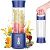 AIKIDS Portable Blender - 17Oz Personal Blender for Smoothies and Shakes | 4000mAh Rechargeable USB Mini Blender with 6 Blades | Handheld Blender for Sports Travel Gym