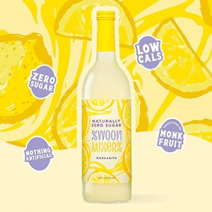 Zero Calorie Margarita Cocktail Mixer by Swoon - Low Carb, Keto Friendly, Sugar Free and Gluten Free Drink Mix - 25 Oz Bottles, Pack of 3