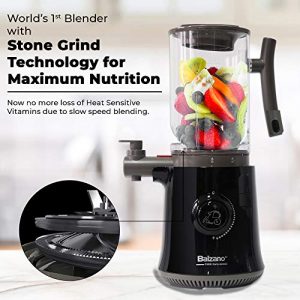 Balzano Yoga Blender/Smoothie Maker/Juicer/Soup Maker with Auto Seed Saperation and Immunity Booster - Black, compact