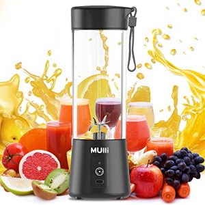 Mulli Portable Blender,2022 Launch 15Oz Mini Blender for Fruit Smoothies and Shakes ,USB Juicer for Baby Food,Gym,Travel and More