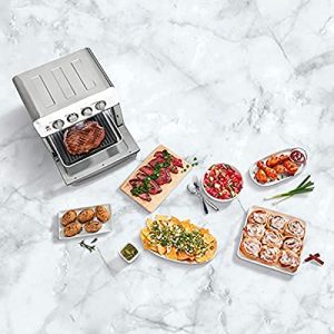 Cuisinart TOA-70W AirFryer Toaster Oven with Grill - White Bundle with Cuisinart Advantage 6-Piece Ceramic Coated Serrated Steak Knife Set