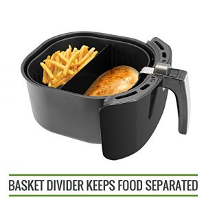 Simple Living Products XL 5.8QT Air Fryer Cooking Divider. Airfryer Basket Separator is Compatible with 9