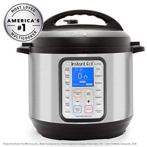 Instant Pot Duo Plus 9-in-1 Electric Pressure Cooker, Sterilizer, Slow Cooker, Rice Cooker, 6 Quart, 15 One-Touch Programs & Ceramic Non-Stick Interior Coated Inner Cooking Pot - 6 Quart