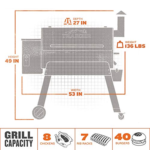 Traeger Grills Pro Series 34 Electric Wood Pellet Grill and Smoker, Bronze