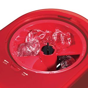 Nostalgia FBS400RDCHL 40-Ounce Frozen Beverage Station Perfect For Slush Drinks, Snow Cones, Margaritas, Daiquiris, Stainless Steel Blades, Cord Storage, Red
