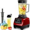 Professional Blender, CRANDDI 1500 Watt Powerful Professional Smoothie Blender, Countertop Blender with BPA-FREE 70oz Pitcher and Self-Cleaning, Food blender for Commercial and Home YL-010 (Red)