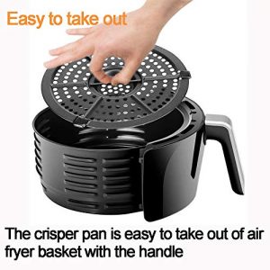 Air Fryer Replacement Grill Pan For Dash 2QT Air Fryers, Crisper Plate,Air fryer Grill Plate,Non-Stick Fry Pan, Dishwasher Safe