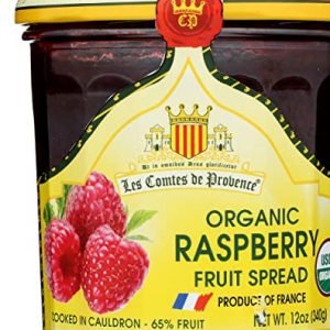 Les Comtes De Provence, Fruit Spread Raspberry Organic, 12 Ounce