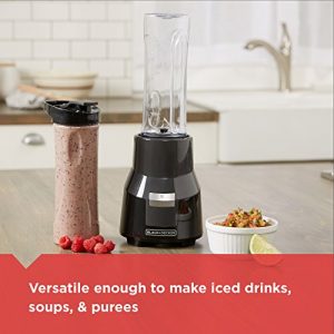 BLACK+DECKER FusionBlade Personal Blender with Two 20oz Personal Blending Jars, Gray, PB1002G