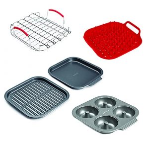 Instant Pot Official Cooking and Baking Set, Fits 6qt/10qt Vortex Air Fryer, 10-Piece, Multicolored