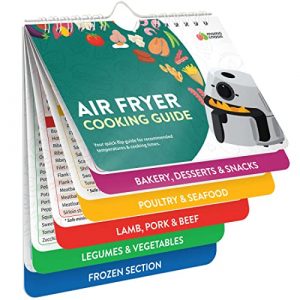 Air Fryer Cheat Sheet Magnets Cooking Guide Booklet - Air Fryer Magnetic Cheat Sheet Set Cooking Times Chart - Cookbooks Instant Air Fryer Accessories Oven Cooking Pot Temp Guide Kitchen Conversion