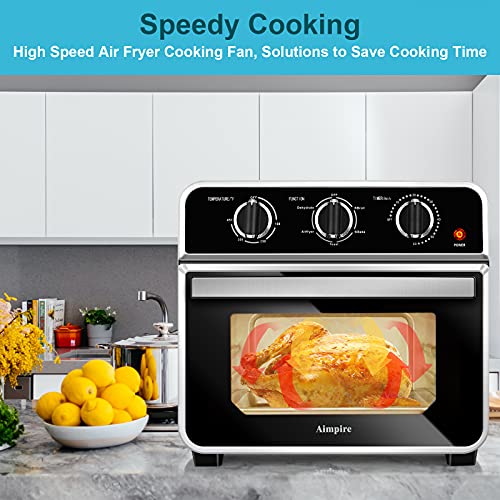 Air Fryer Toaster Oven Combo 15 Quart, Ulit Convection Oven with Air Fry, Dehydrator, Bake, Broil and Toast Oil-Less Countertop Oven