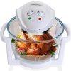 Air Fryer, Counter Top Toaster Oven, Convection Oven with Glass Bowl, Easy to Clean, Halogen Heating Element, XL to 18 qt, White