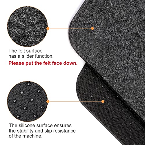AIEVE Heat Resistant Mat for Air Fryer with Kitchen Appliance Sliders Function, 2 Pcs Kitchen Countertop Heat Protector Mat Kitchen Hot Pads for Ninja Foodi Air Fryer, Coffee Maker, Blender