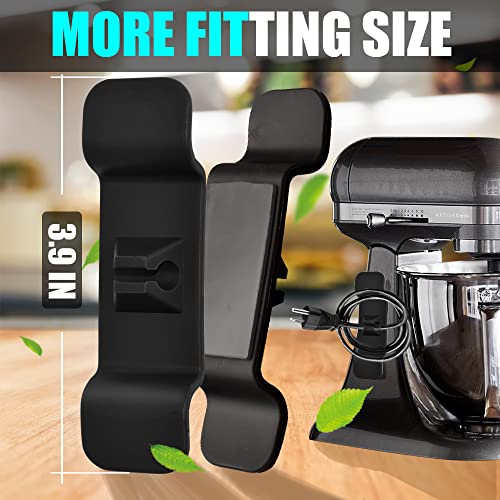 Cord Organizer for Appliances, for Coffee Machines Air Fryers Kitchenaid Stand Mixer Accessories Kitchen Wiring Stand Cord Holder Hidden Easy Use Tidy Wrap Cord Organizer for Appliances (Black+White)