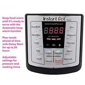 Instant Pot Lux 6-in-1 Electric Pressure Cooker, Sterilizer Slow Cooker, Rice Cooker, Steamer, Saute, and Warmer, 6 Quart, 12 One-Touch Programs