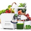 MegaWise Pro Slow Masticating Juicer 95% Juice Yield 2 Speed Modes 9 Segment Spiral Cold Press Extractor Machine for Vegetables, Fruits, and nuts | Better Nutrition & Tastes Better