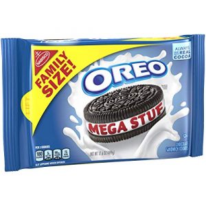 OREO Mega Stuf Chocolate Sandwich Cookies, 1 Resealable Family Size Pack