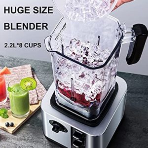 CRANDDI Unique Commercial Blenders with 1800 Watt and 80oz BPA-Free Container, Professional High-Speed Countertop Blenders for Smoothies,Self-Cleaning,K95 Platinum