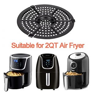 Air Fryer Replacement Crisper Plate For Dash 2QT Air Fryers,Air Fryer Grill Pan,Air fryer Accessories,Air Fryer Replacement Parts,Dishwasher Safe, Nonstick Coating