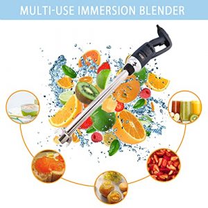 NJTFHU 20 Inch Commercial Immersion Blender 500W Hand Blender Stick Blender Commercial Electric Stick with Speed control Detachable Shaft Professional 50 Gallon for Kitchen Home Use