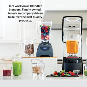 Blendtec Total Classic Original Blender - Fourside Jar (75 oz), Professional-Grade Power-6 Pre-Programmed Cycles-10-Speeds, Black