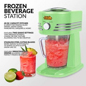 Taco Tuesday Frozen Beverage Station, 40-Oz. Capacity, Perfect For Slushies, Snow Cones, Margaritas, Daiquiris, Lime Green