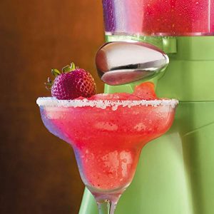 Nostalgia Taco Tuesday 64-Oz. Frozen Margarita & Slush Blender With Easy-Flow Spout for Margaritas, Daiquiris, Slushies & Frozen Blended Drinks, Green (Renewed)