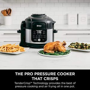 Ninja Foodi (FD302) 11-in-1 6.5-qt Pro Pressure Cooker plus Air Fryer with Stainless finish (Renewed)