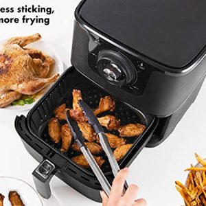 Airware Aeromats The Original Reusable Air Fryer Liners Plus Magnetic Cheat Sheet | USA Designed, 100% Food-Grade Silicone | Air Fryer Accessories COSORI, INSTANT VORTEX, GOURMIA, AND MORE 8.5