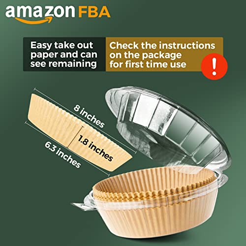 Air Fryer Disposable Paper Liner: Airfryer Instant Pot Oven Insert Parchment Sheets Round, Grease and Water Proof Non Stick Basket Liners for Baking Cooking (100PCS) from ctizne