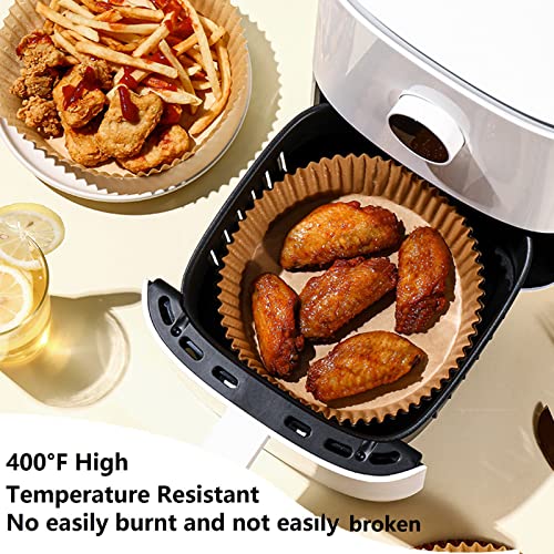 Air Fryer Liners, 100 Piece Air Fryer Disposable Liners, 6.3" Round Air Fryer Nonstick Baking Paper Grease Resistant, Waterproof, Food Grade Parchment Paper for Baking Baking Microwave