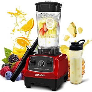 CRANDDI Professional Blender,1500 Watt Commercial Blenders for Kitchen with 70oz BPA-Free Pitcher and Self-Cleaning, Countertop Blenders for Shakes and Smoothies, Build-in Pulse, YL-010-R