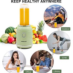 Personal Blender - Portable Professional Blender for Shakes and Smoothies, Four Sharp Blades, Coffee Grinder, Small Smoothie Maker for Home, Travel, Office, Gym, Outdoor
