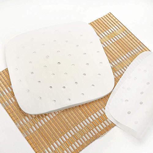 Air Fryer Liners,Set of 200，6.5 inch Square Air Fryer Paper,Premium Perforated Parchment Steaming Papers,Non-stick Steamer Mat,Baking,Cooking,Steaming