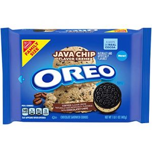 Oreo, Java Chip Flavored Creme Sandwich Cookies Family Size 17 Oz Pack 12, Chocolate, 12 Count