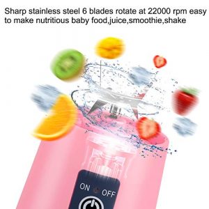 Portable Blender, Smoothies Personal Blender Mini Shakes Juicer Cup USB Rechargeable